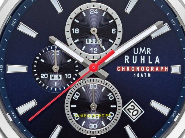 UMR Ruhla Chrono 80513 Zifferblatt Makro